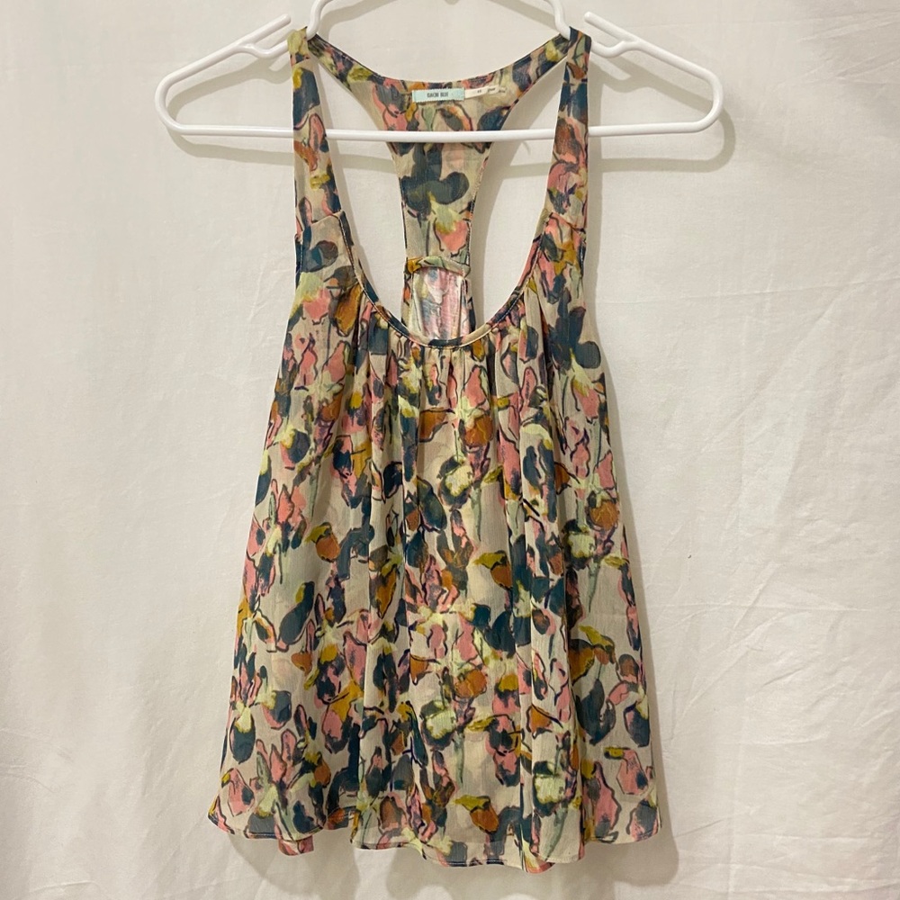 UO Kimichi Blue Floral Top
